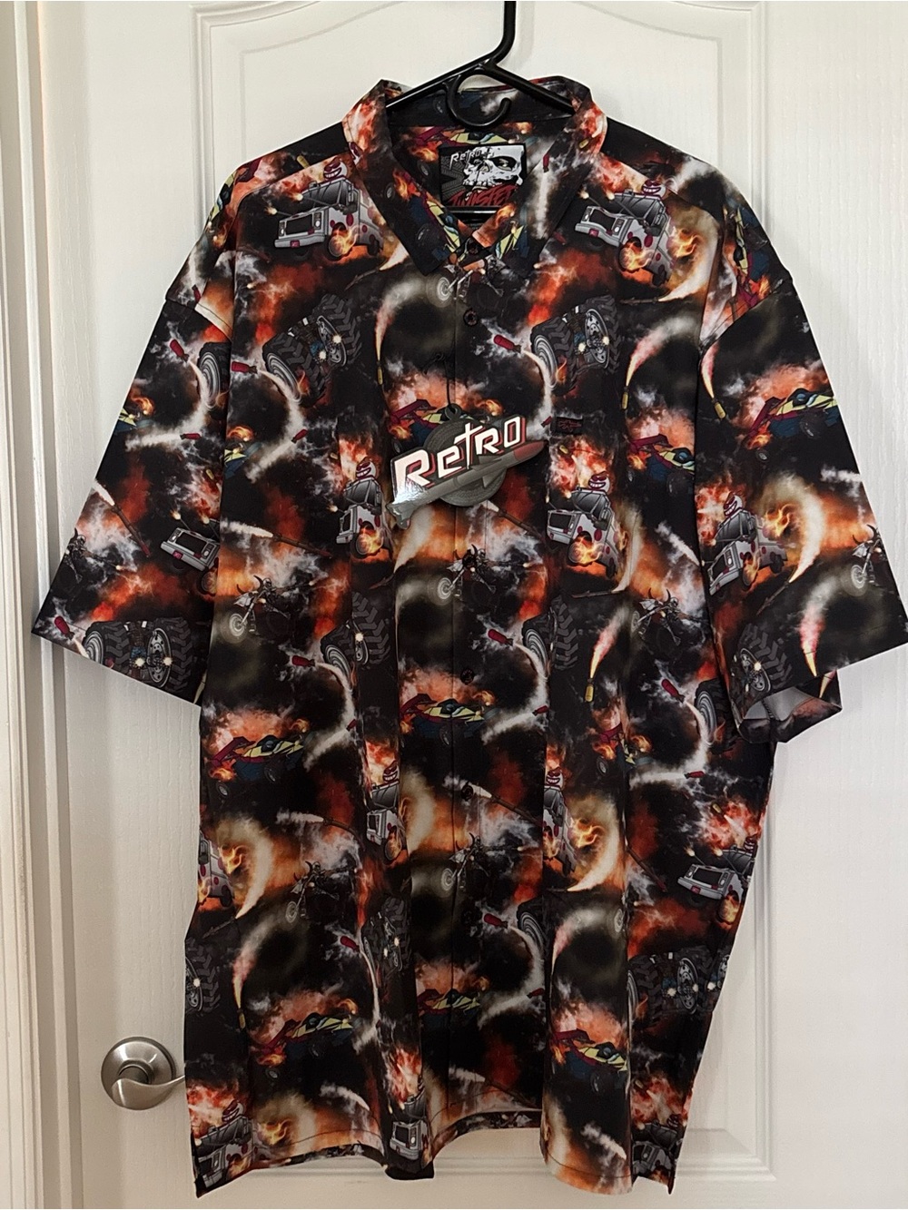 Retro Rifle Twisted Button Down - 4XL - Picture 3 of 10